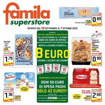 Volantino Famila - 28/9/2023 - 7/10/2023.