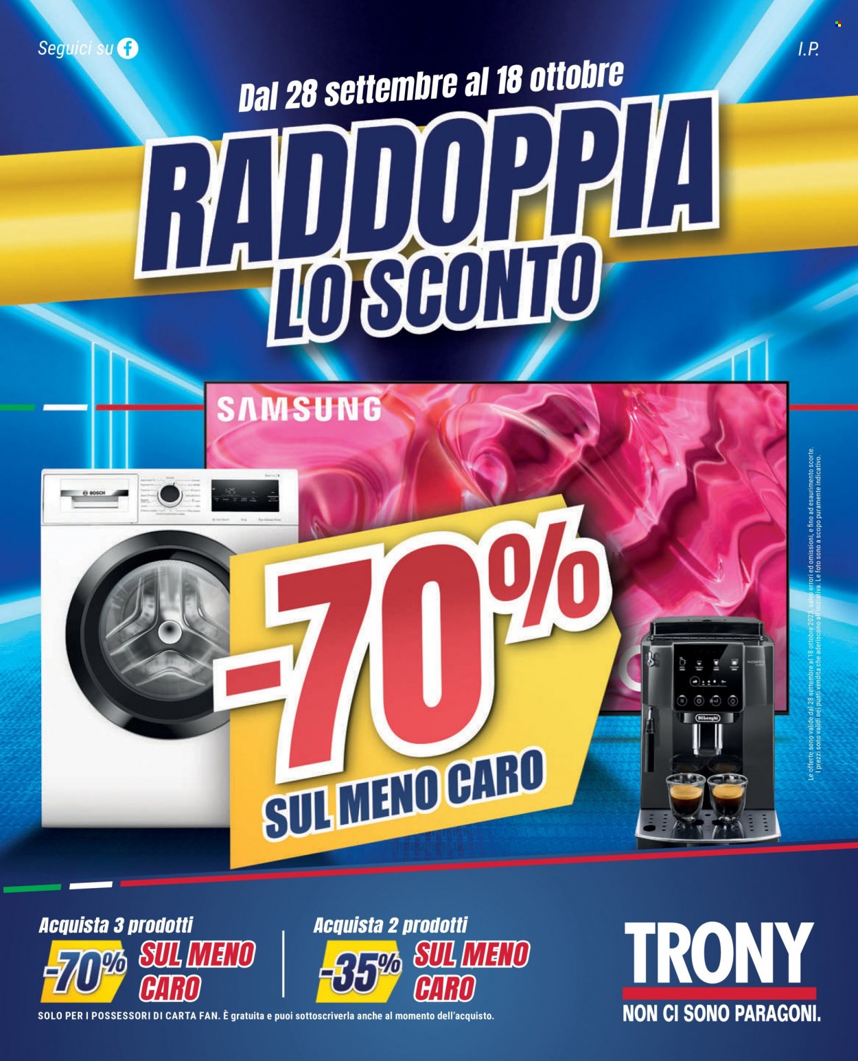 Volantino Trony - 28/9/2023 - 18/10/2023. Pagina 1