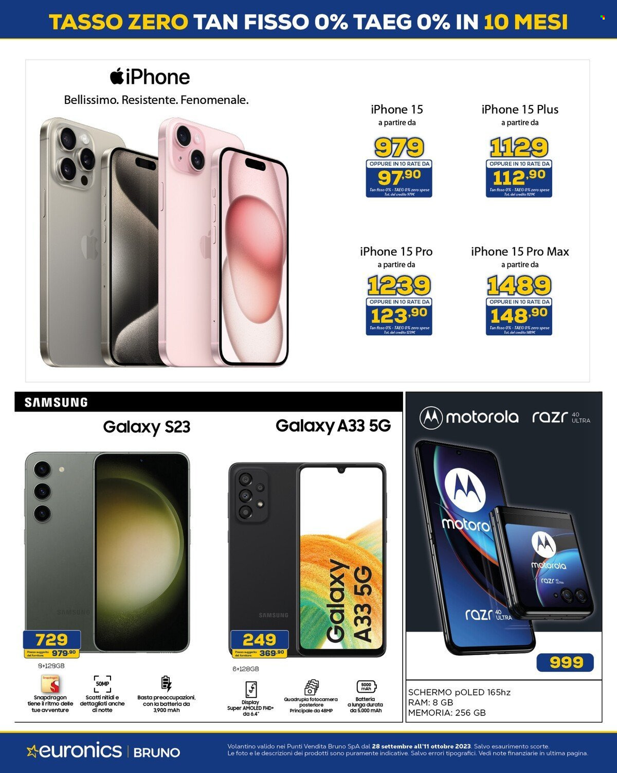 Volantino Euronics - 28/9/2023 - 11/10/2023. Pagina 4