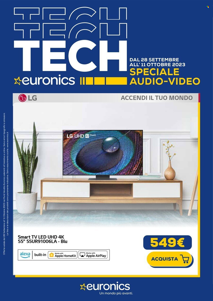 Volantino Euronics - 28/9/2023 - 11/10/2023. Pagina 1