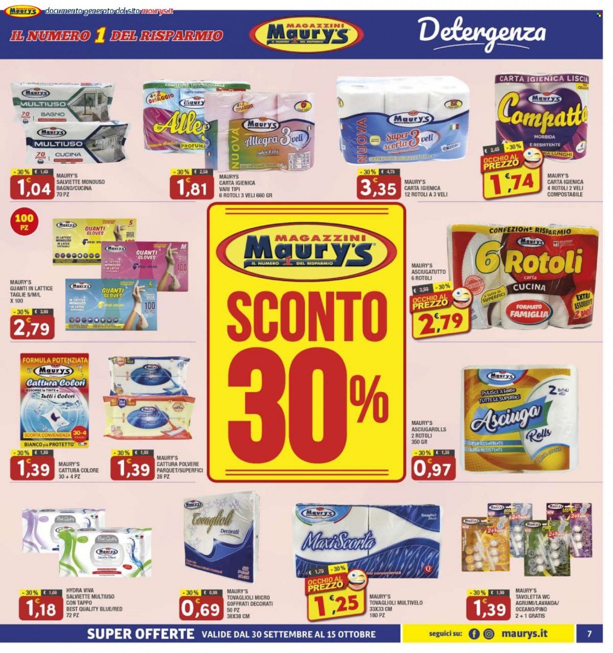 Volantino Maury's - 30/9/2023 - 15/10/2023. Pagina 7