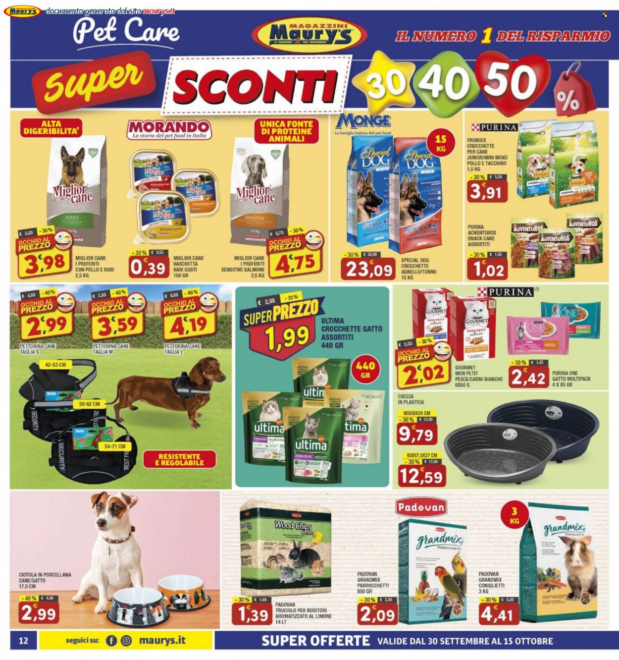 Volantino Maury's - 30/9/2023 - 15/10/2023. Pagina 12