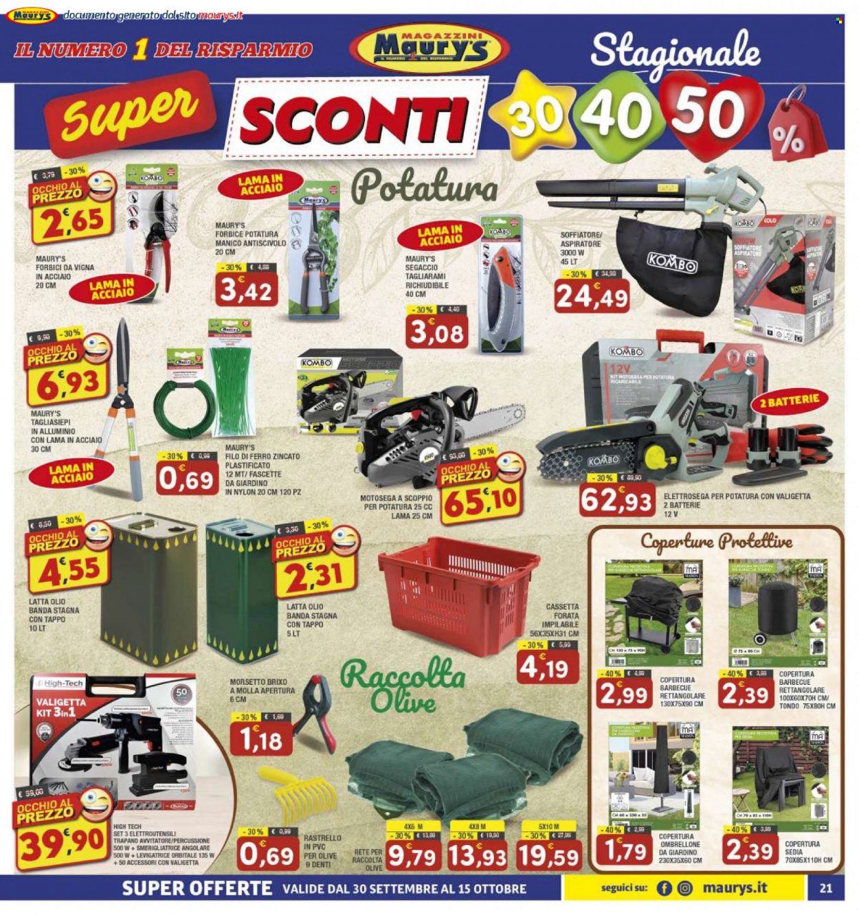 Volantino Maury's - 30/9/2023 - 15/10/2023. Pagina 21