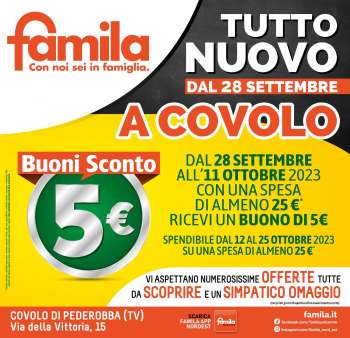 Volantino Famila - 28/9/2023 - 11/10/2023.