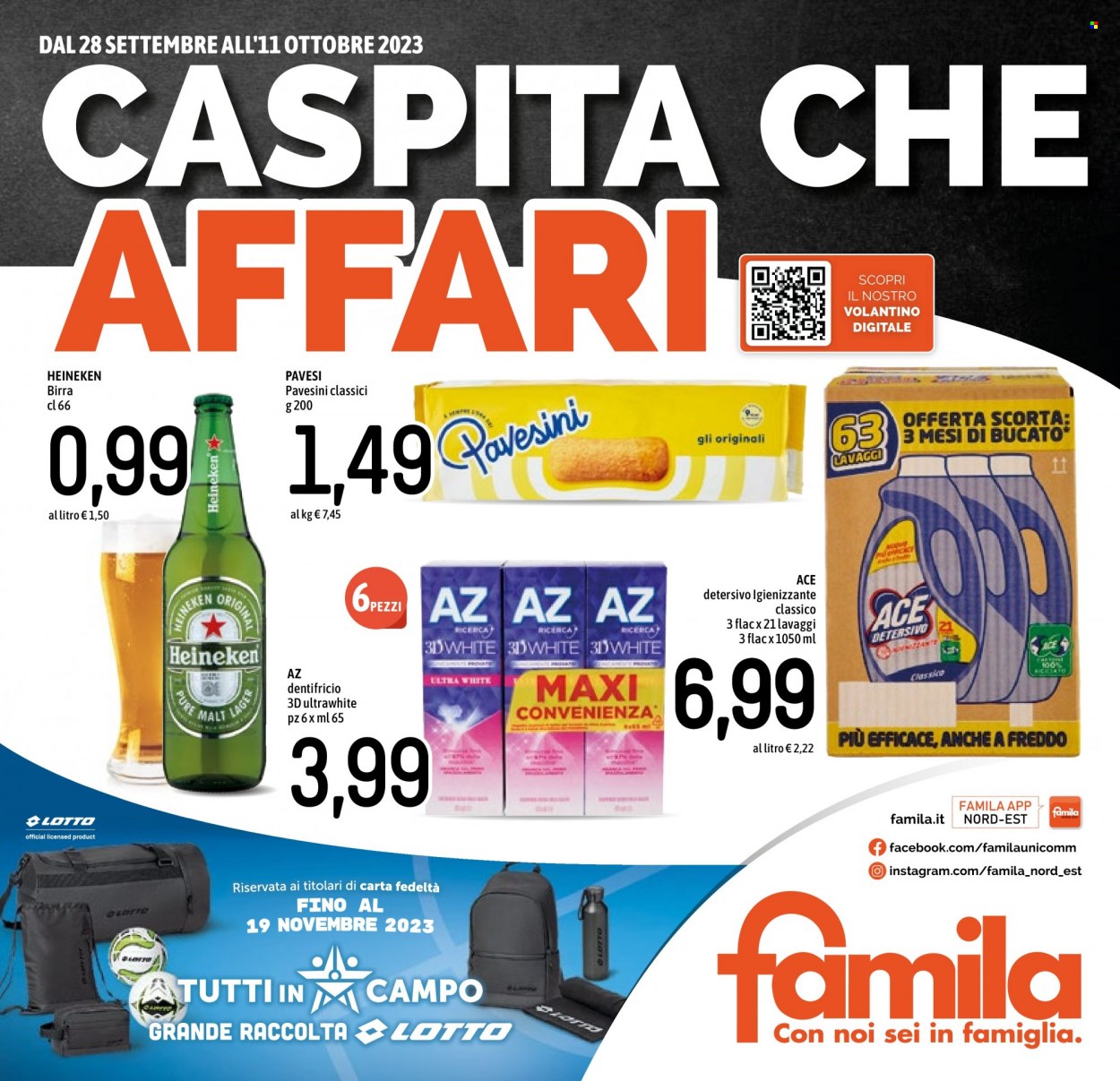 Volantino Famila - 28/9/2023 - 11/10/2023. Pagina 1