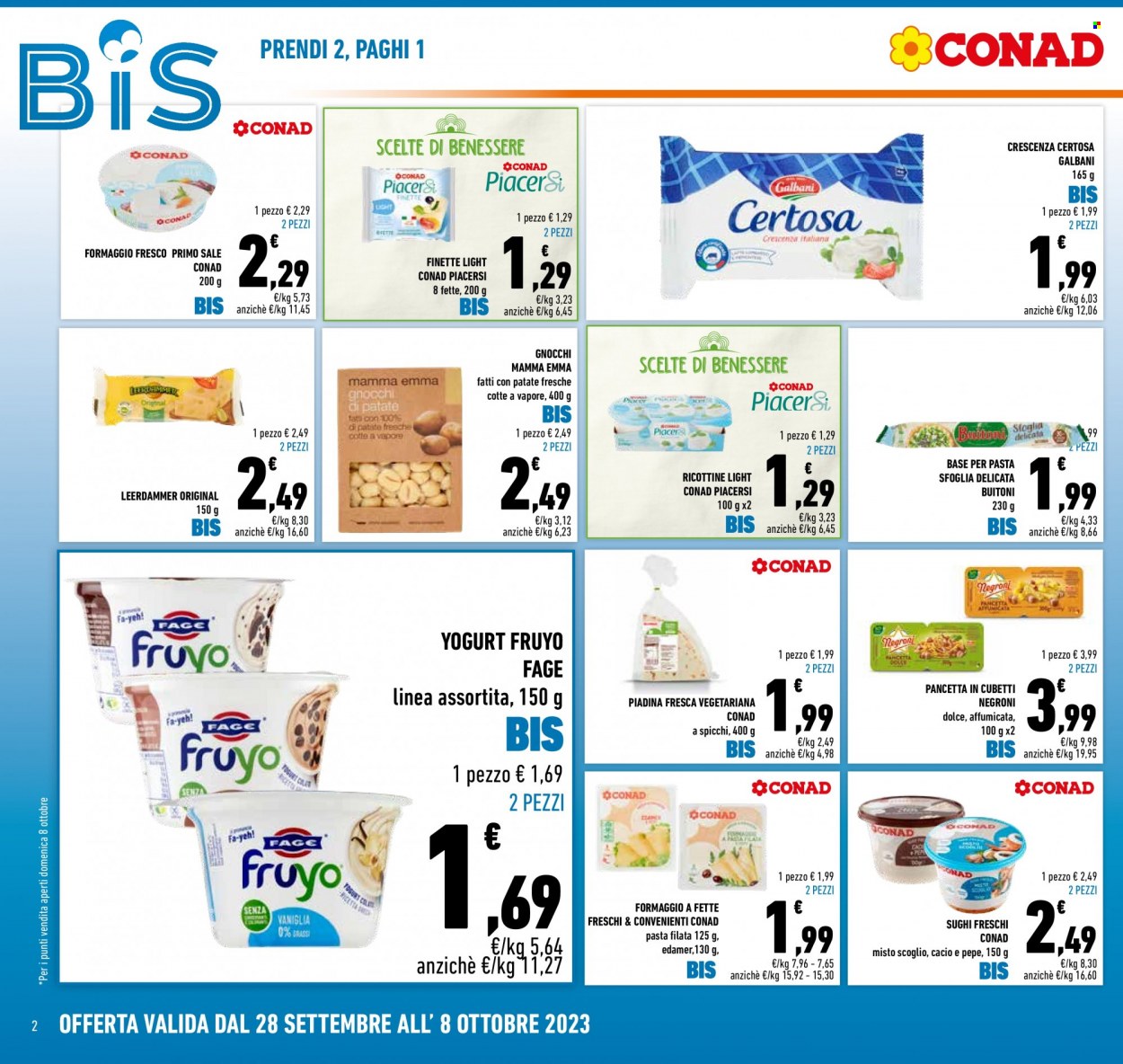 Leták Conad - 28.9.2023 - 8.10.2023. Strana 2