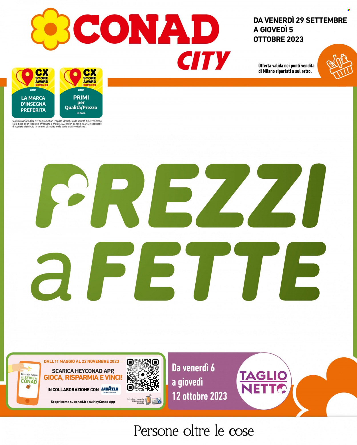 Volantino Conad City - 29/9/2023 - 5/10/2023. Pagina 1