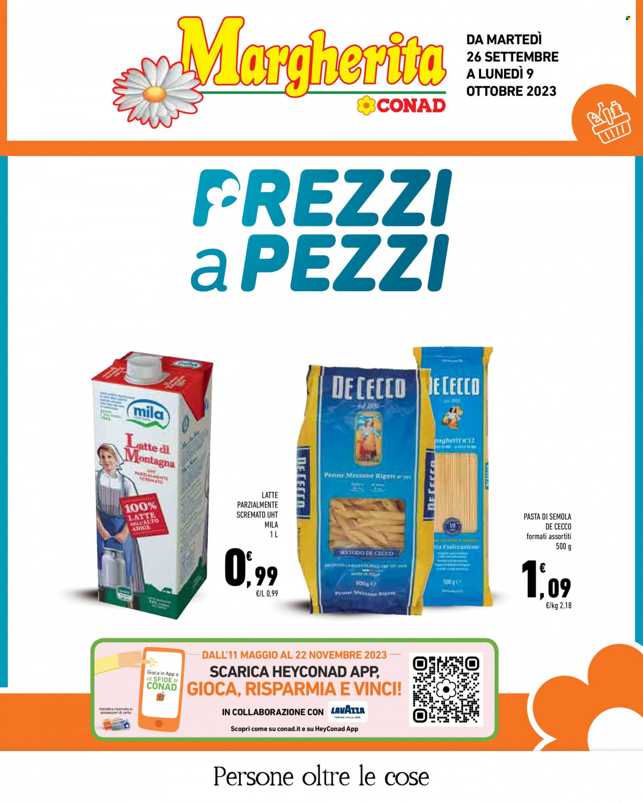 Leták Margherita Conad - 26.9.2023 - 9.10.2023. Strana 1