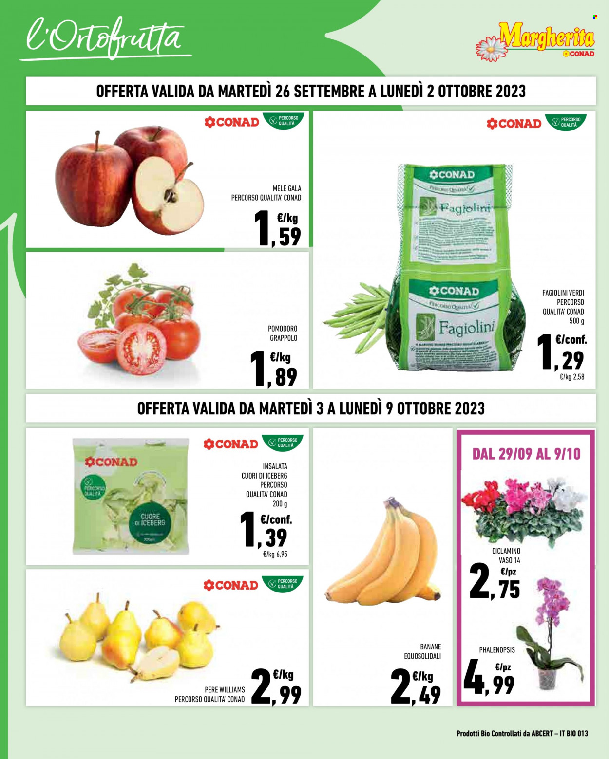 Volantino Margherita Conad - 26/9/2023 - 9/10/2023. Pagina 2