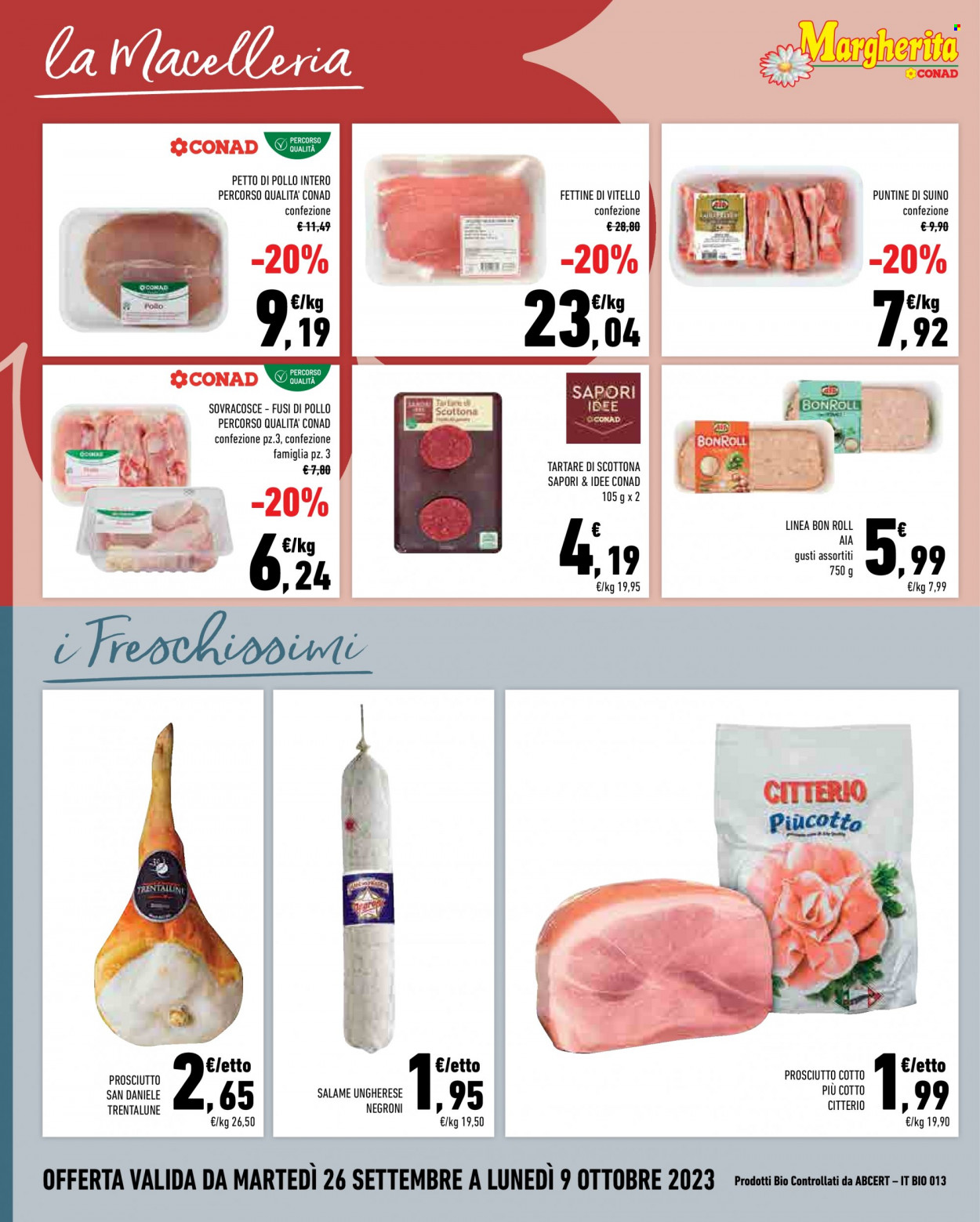 Leták Margherita Conad - 26.9.2023 - 9.10.2023. Strana 4