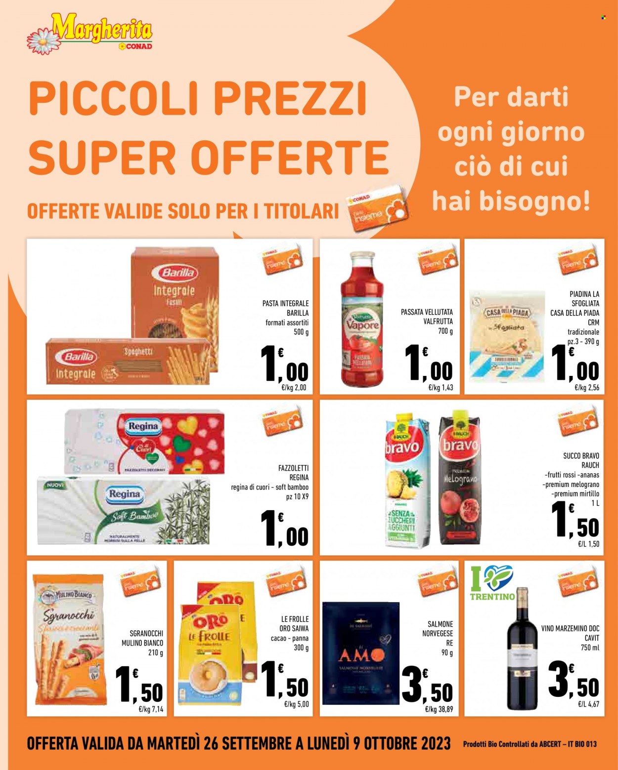 Volantino Margherita Conad - 26/9/2023 - 9/10/2023. Pagina 6