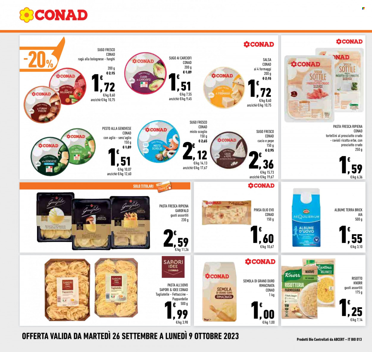 Volantino Conad - 26/9/2023 - 9/10/2023. Pagina 16