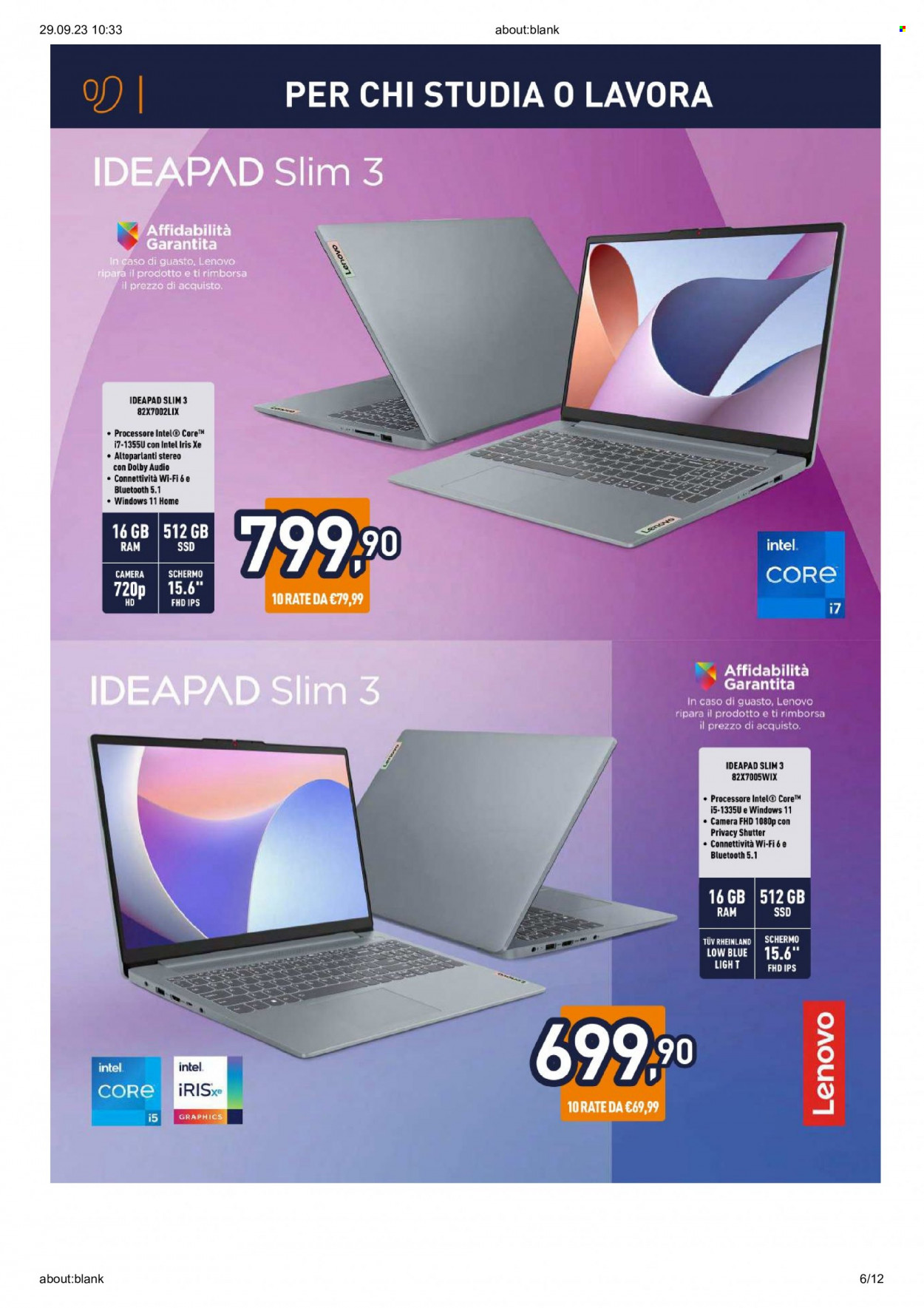 Volantino Unieuro - 28/9/2023 - 5/10/2023. Pagina 6