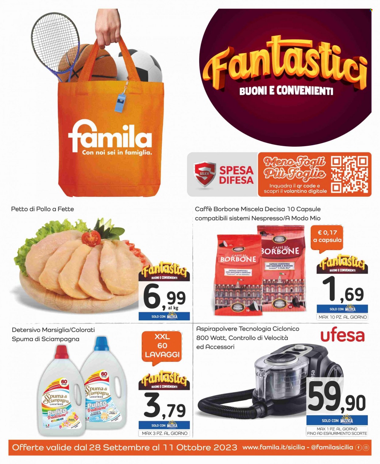 Volantino Famila - 28/9/2023 - 11/10/2023. Pagina 1