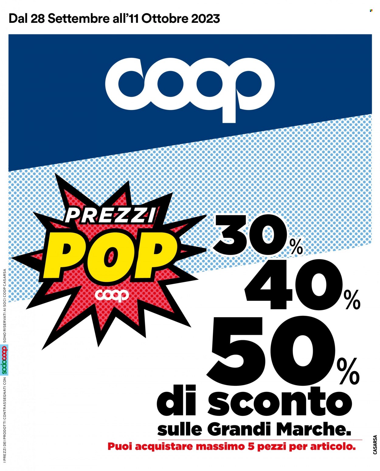 Volantino Coop - 28/9/2023 - 11/10/2023. Pagina 1