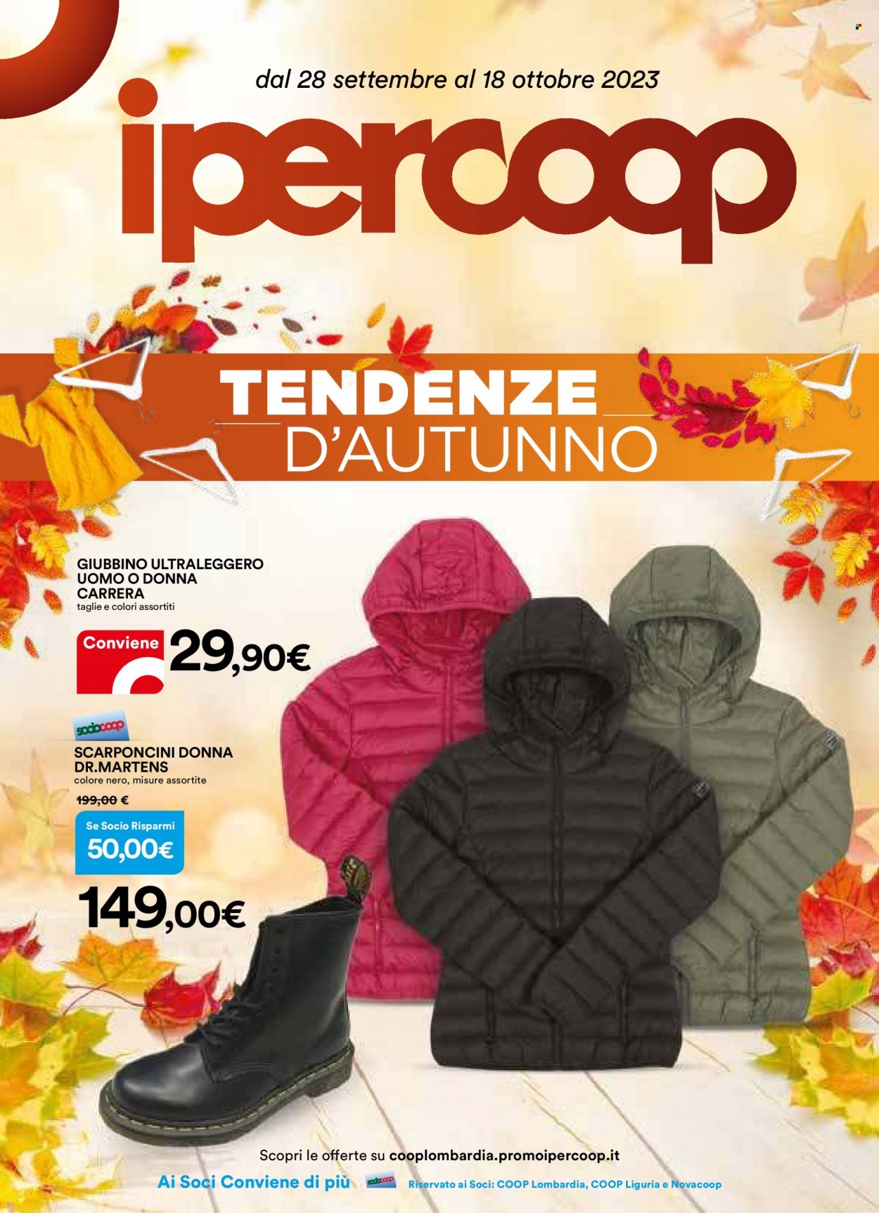 Volantino Coop - 28/9/2023 - 18/10/2023. Pagina 1
