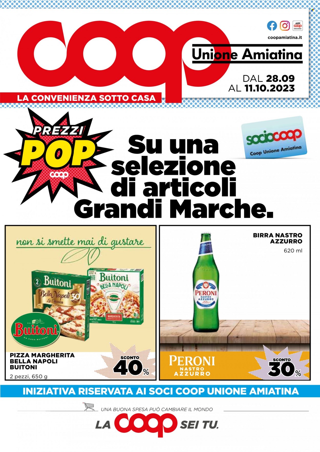 Leták Coop - 28.9.2023 - 11.10.2023. Strana 1