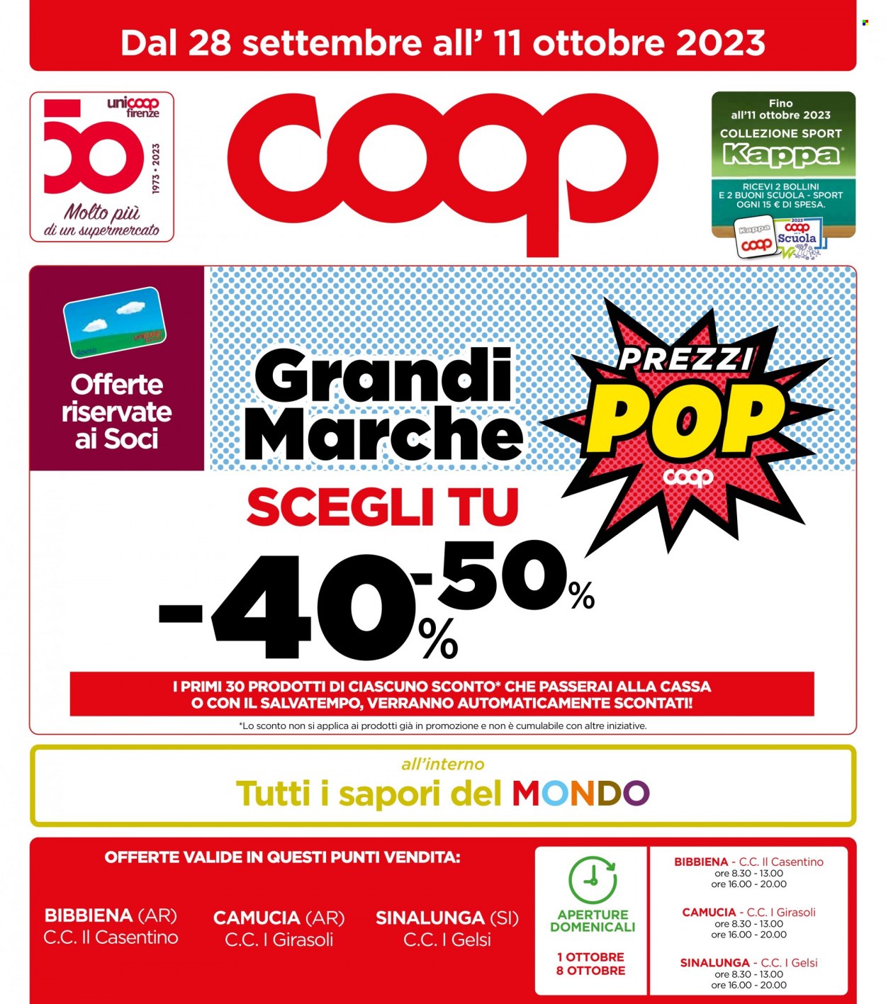 Volantino Coop - 28/9/2023 - 11/10/2023. Pagina 1