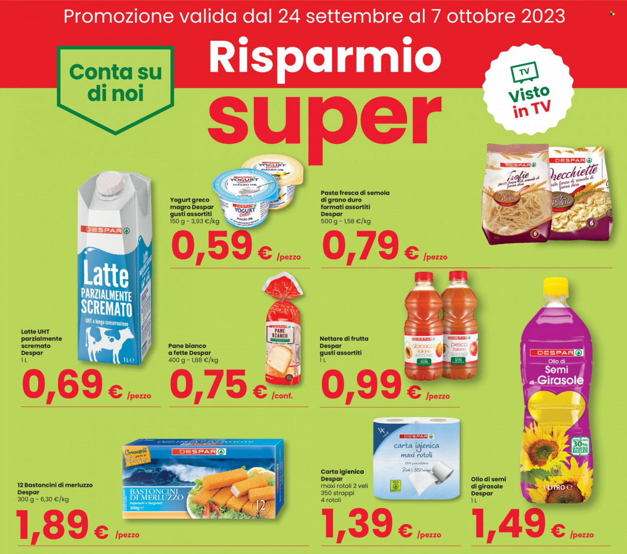 Volantino Despar - 24/9/2023 - 7/10/2023. Pagina 1
