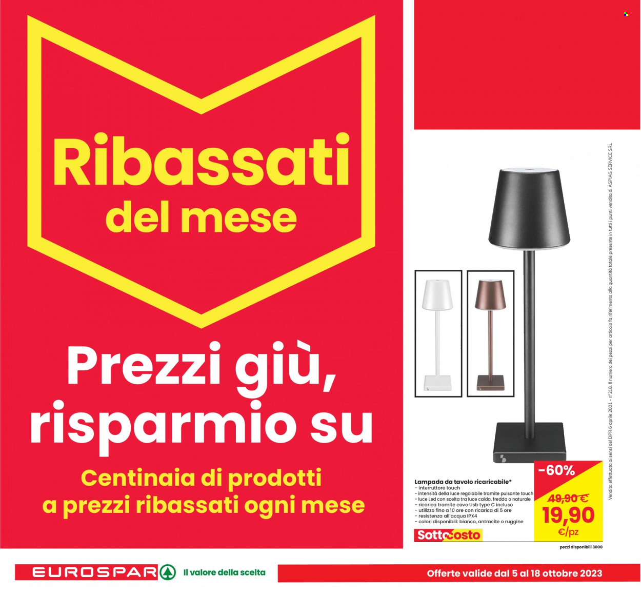 Volantino Eurospar - 5/10/2023 - 18/10/2023. Pagina 8