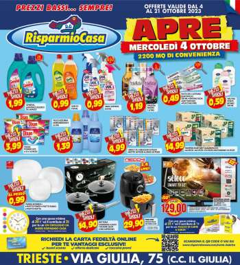 Volantino Risparmio Casa - 4/10/2023 - 21/10/2023.