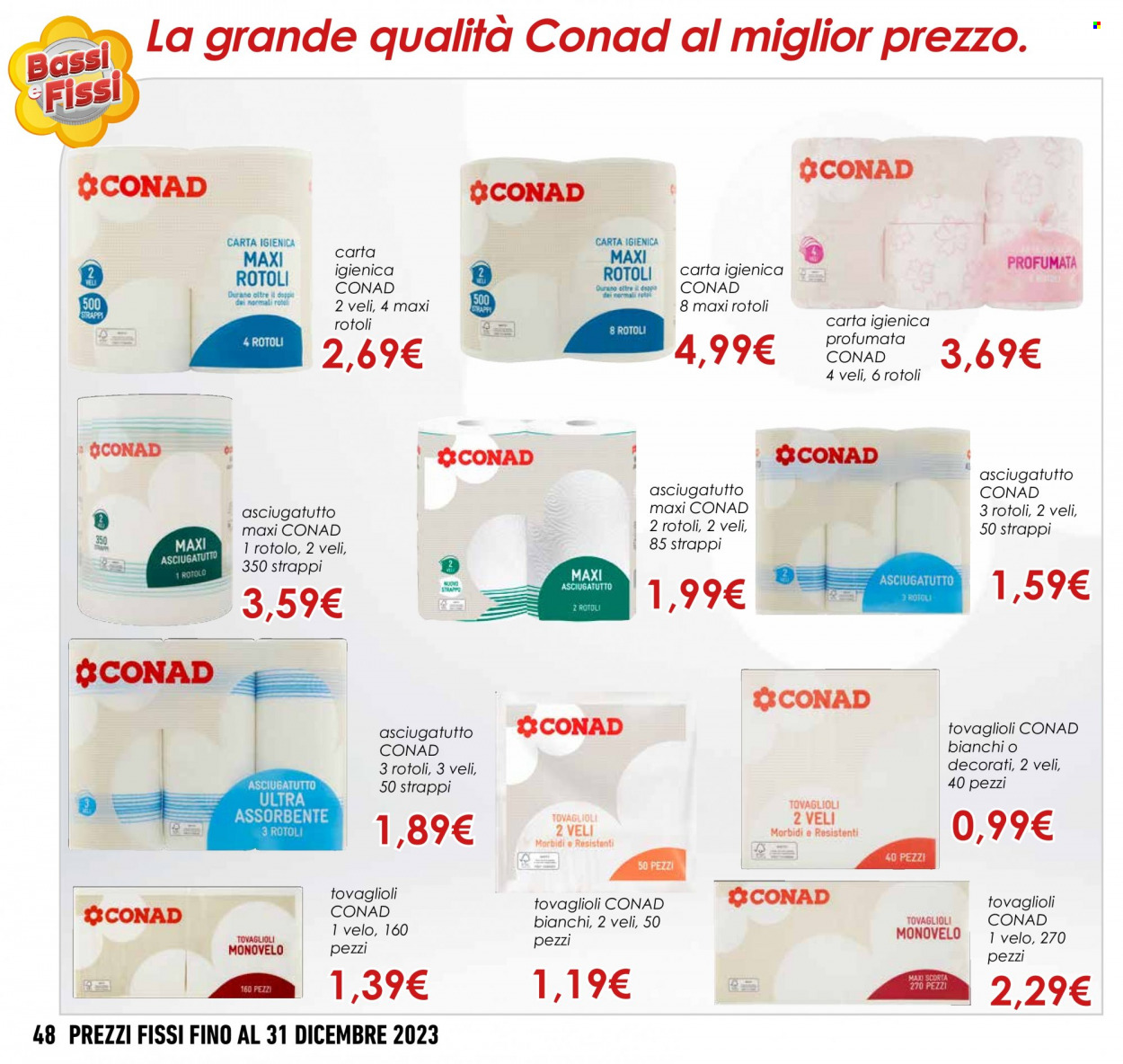 Volantino Conad - 2/10/2023 - 31/12/2023. Pagina 48