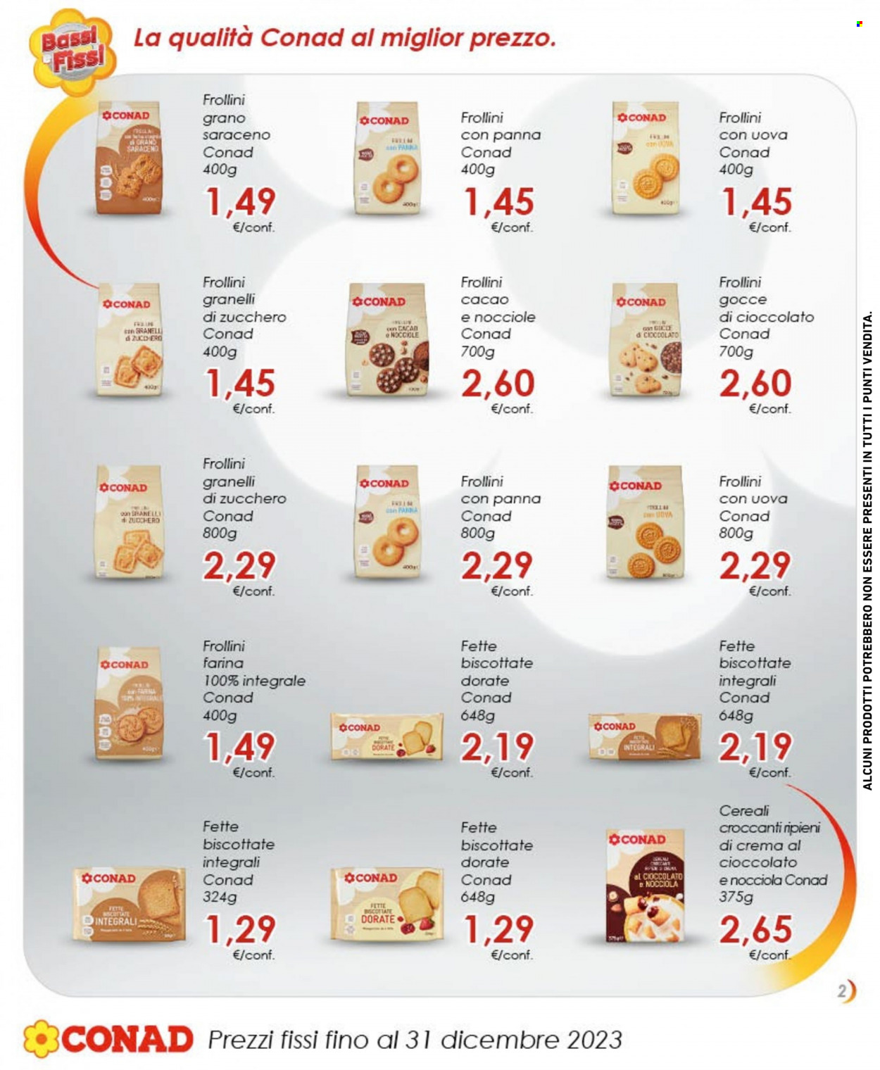 Leták Conad - 1.9.2023 - 31.12.2023. Strana 2