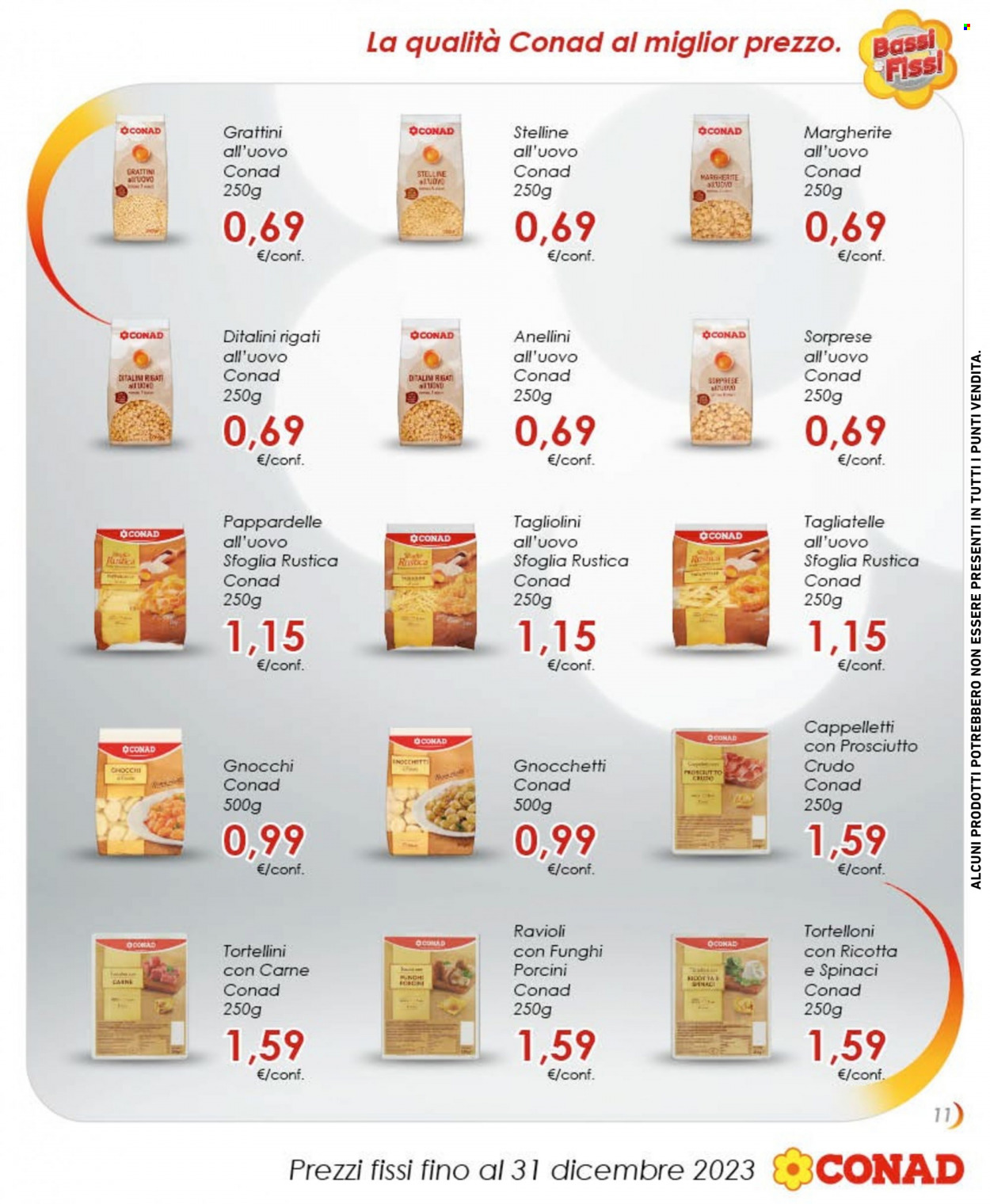 Leták Conad - 1.9.2023 - 31.12.2023. Strana 11