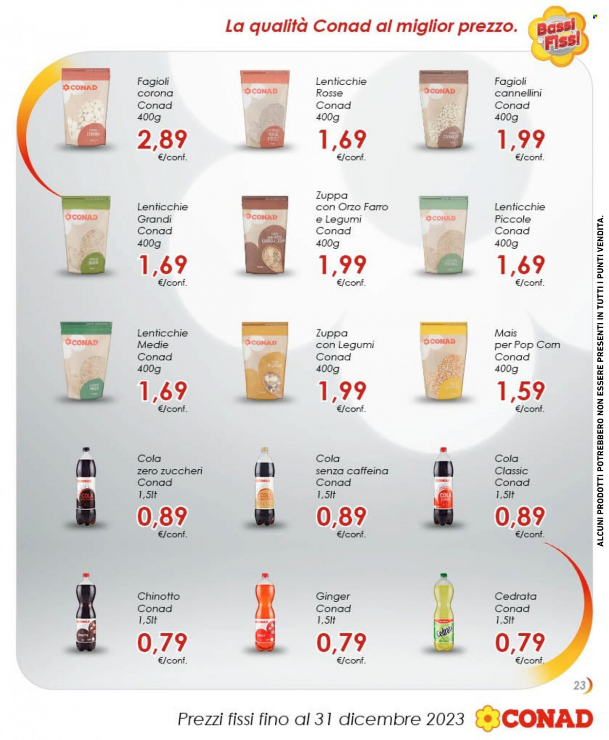 Leták Conad - 1.9.2023 - 31.12.2023. Strana 23