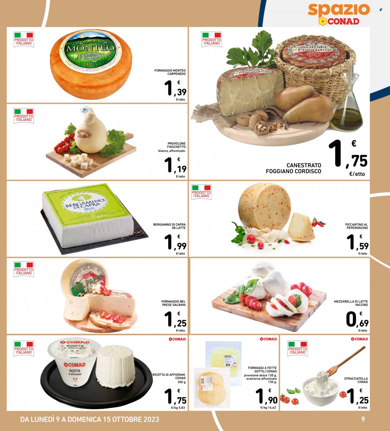 Volantino Spazio Conad - 9/10/2023 - 15/10/2023. Pagina 9