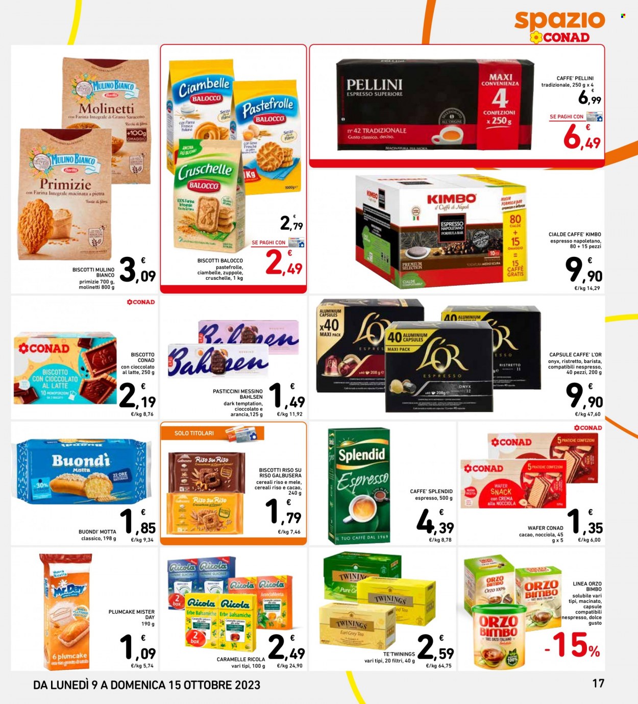 Volantino Spazio Conad - 9/10/2023 - 15/10/2023. Pagina 17