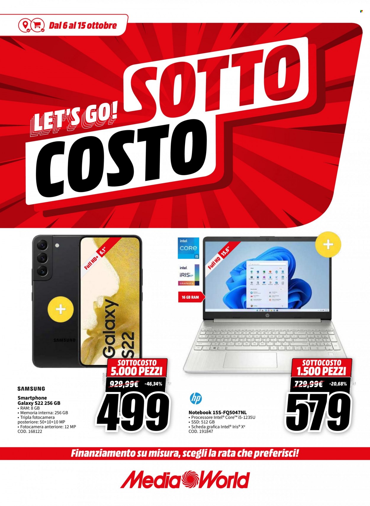 Volantino MediaWorld - 6/10/2023 - 15/10/2023. Pagina 1