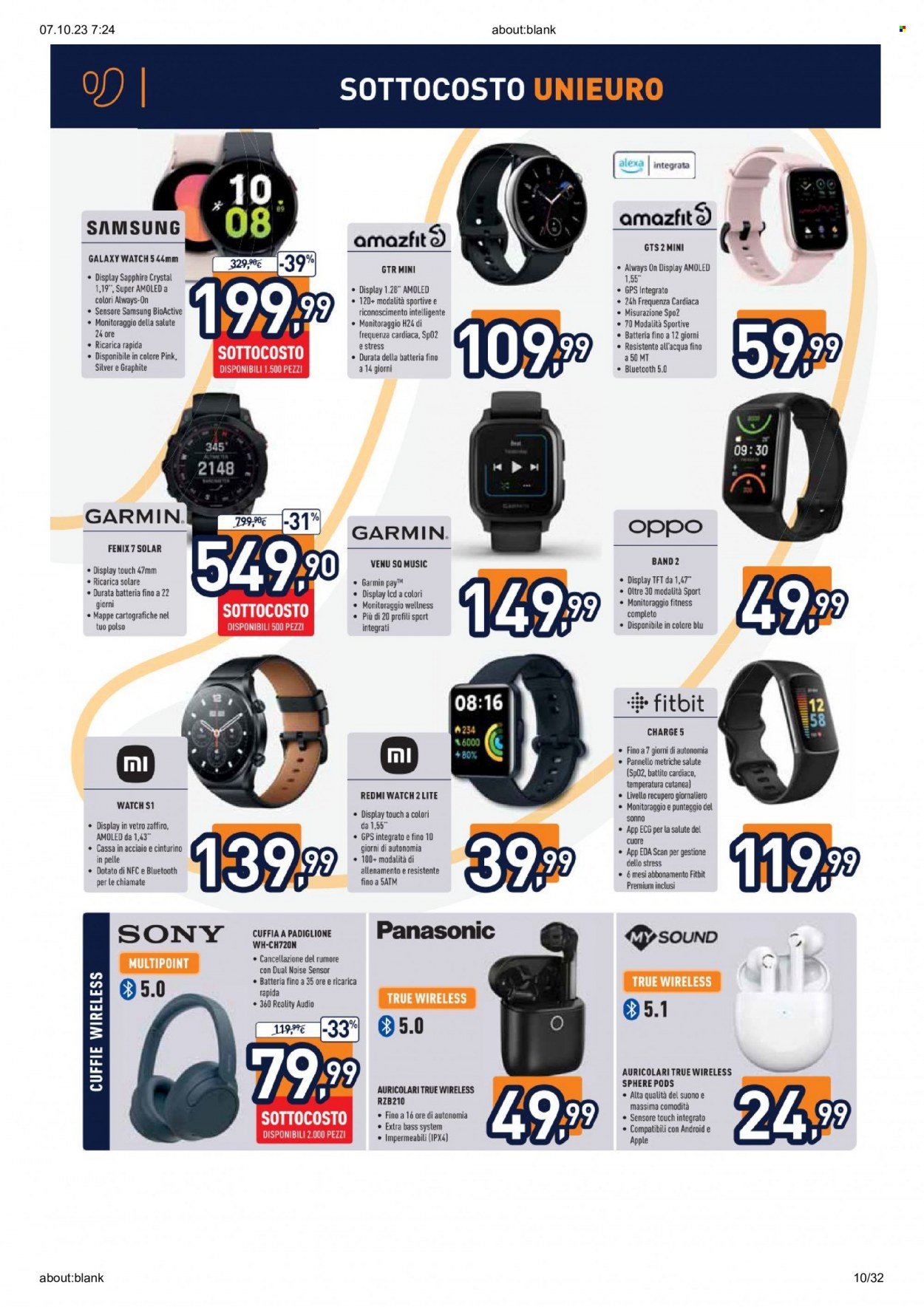 Volantino Unieuro - 6/10/2023 - 15/10/2023. Pagina 10
