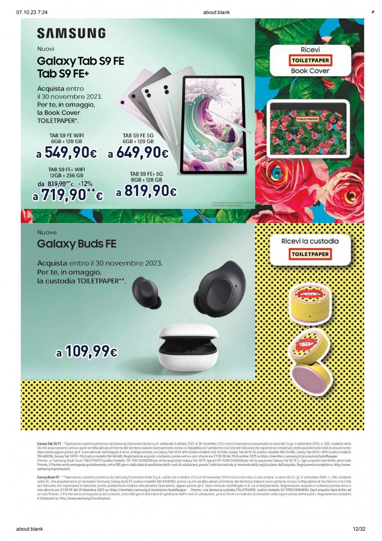 Volantino Unieuro - 6/10/2023 - 15/10/2023. Pagina 12