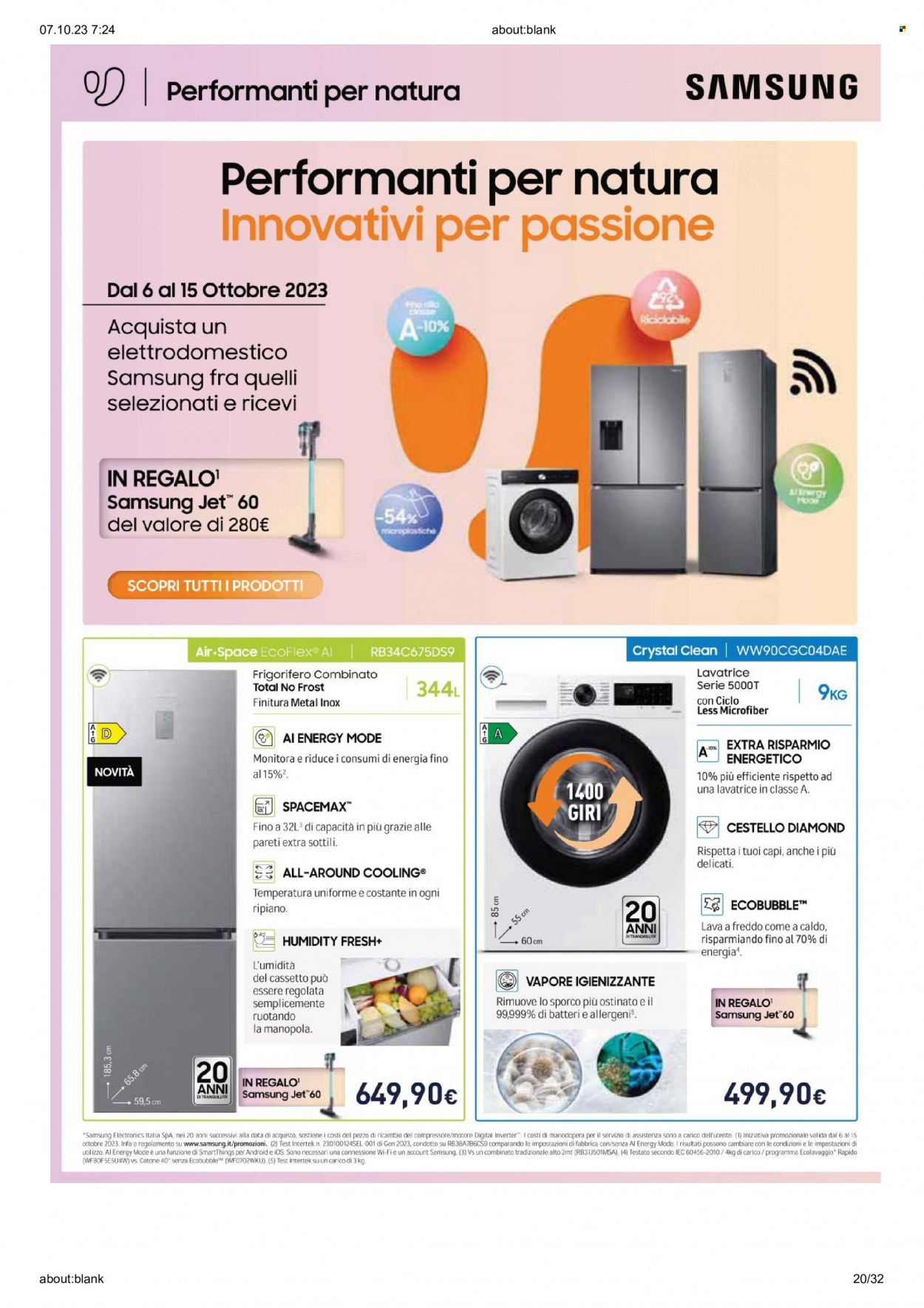 Volantino Unieuro - 6/10/2023 - 15/10/2023. Pagina 20
