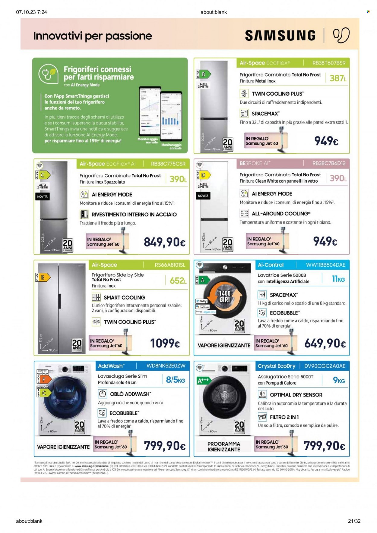Volantino Unieuro - 6/10/2023 - 15/10/2023. Pagina 21