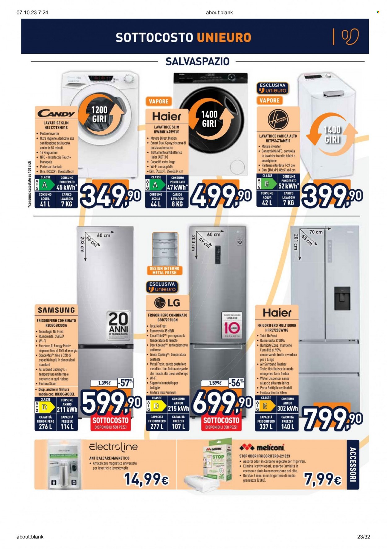 Volantino Unieuro - 6/10/2023 - 15/10/2023. Pagina 23