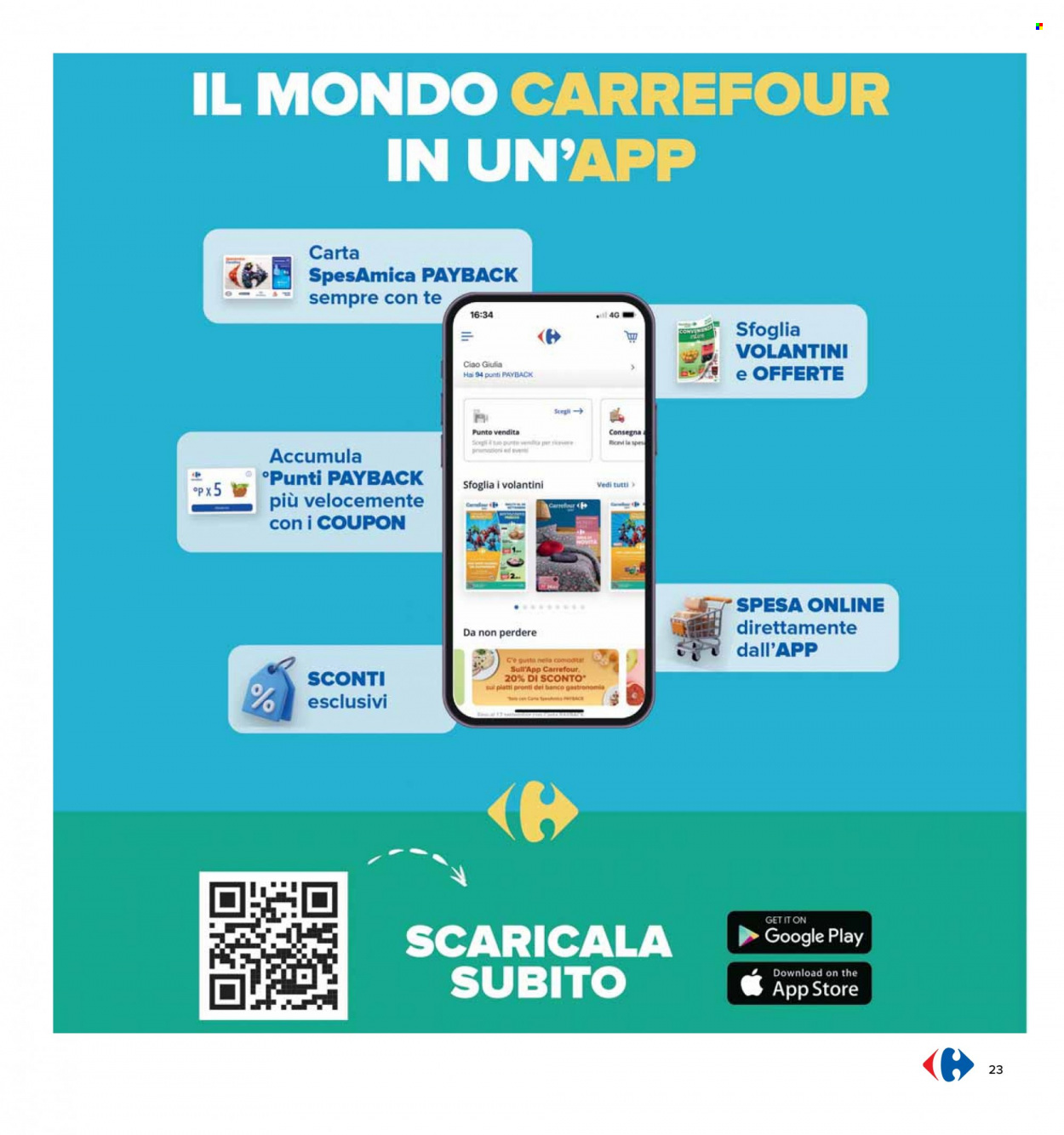 Volantino Carrefour - 9/10/2023 - 22/10/2023. Pagina 23