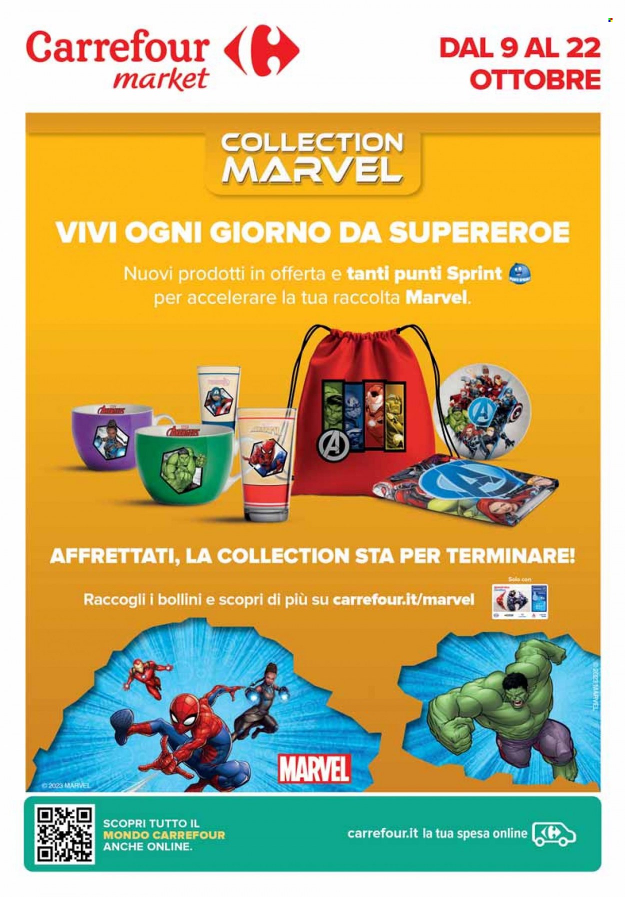 Volantino Carrefour - 9/10/2023 - 22/10/2023. Pagina 1