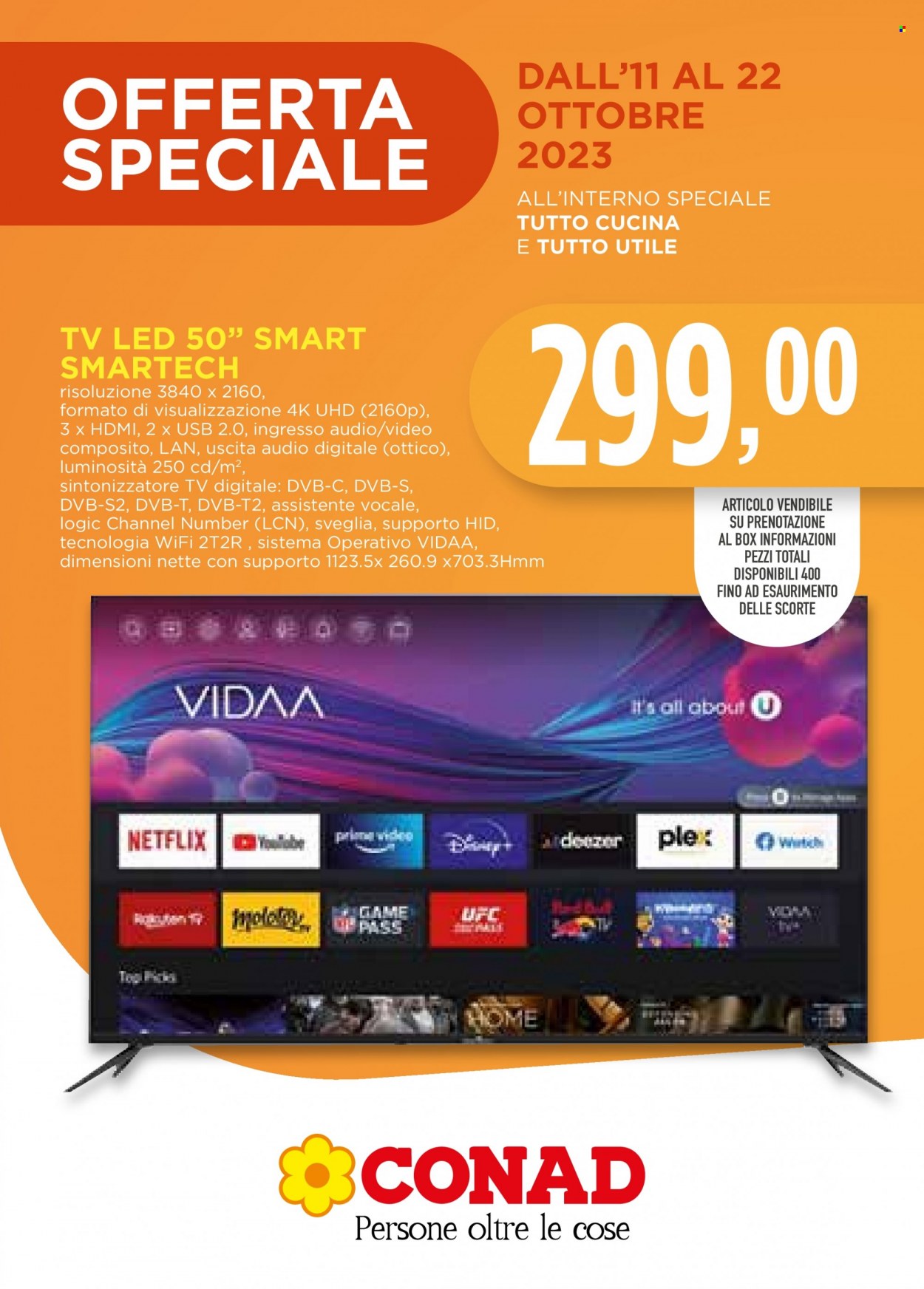 Volantino Conad - 11/10/2023 - 22/10/2023. Pagina 1