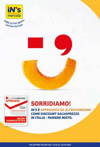 Volantino iN's Mercato - 11/10/2023 - 22/10/2023.