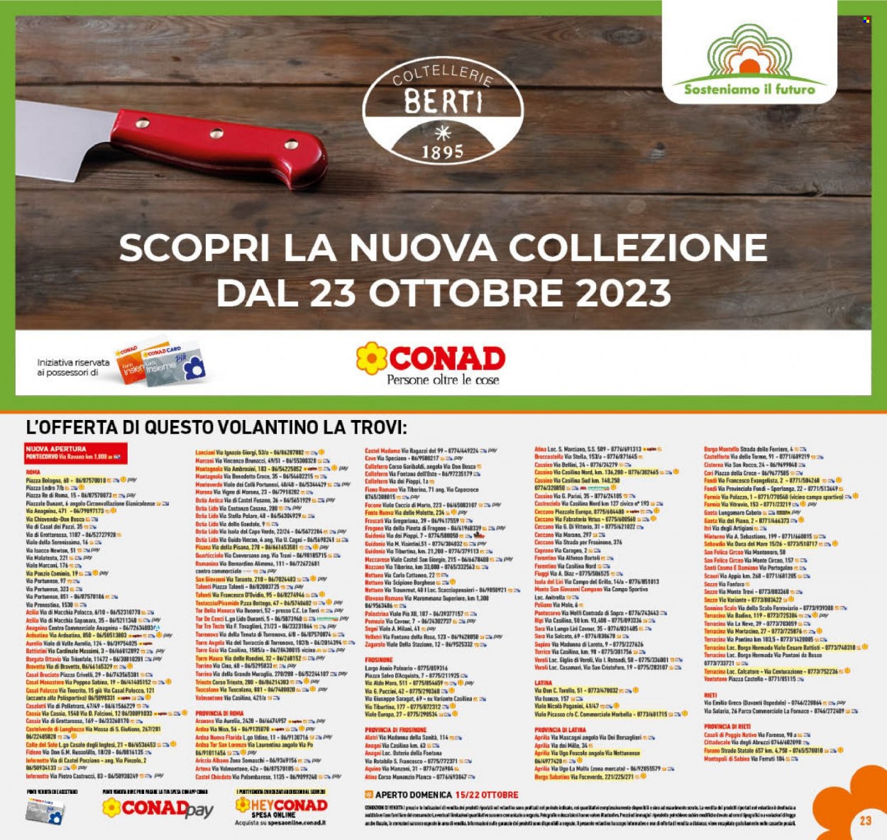 Volantino Conad - 11/10/2023 - 22/10/2023. Pagina 23