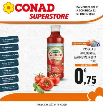 Volantino Conad Superstore - 11/10/2023 - 22/10/2023.