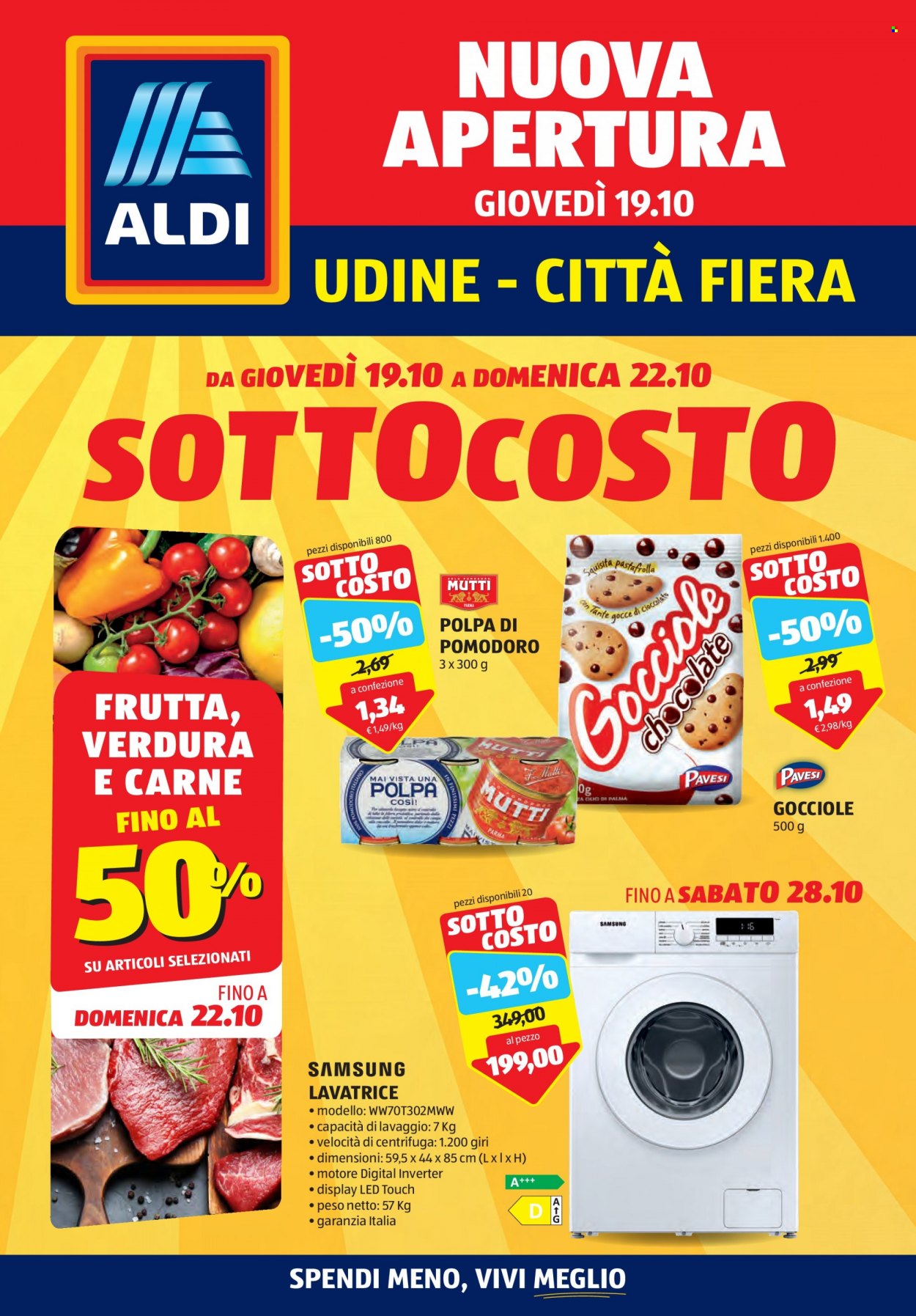 Volantino Aldi - 19/10/2023 - 28/10/2023. Pagina 1