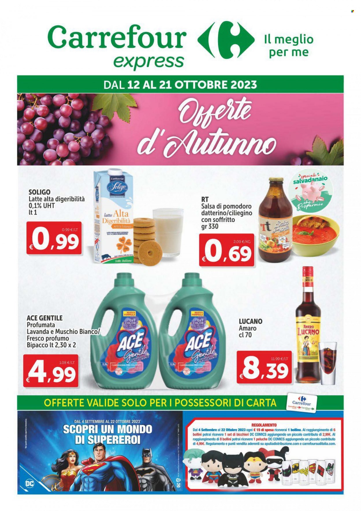 Volantino Carrefour - 12/10/2023 - 21/10/2023. Pagina 1