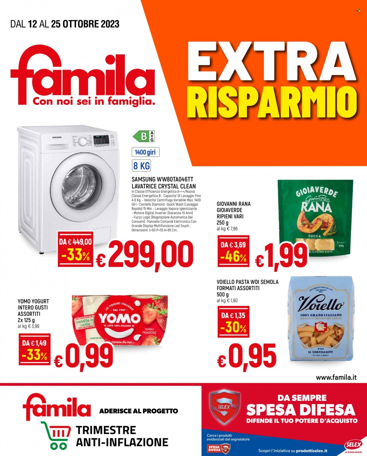 Volantino Famila - 12/10/2023 - 25/10/2023. Pagina 1
