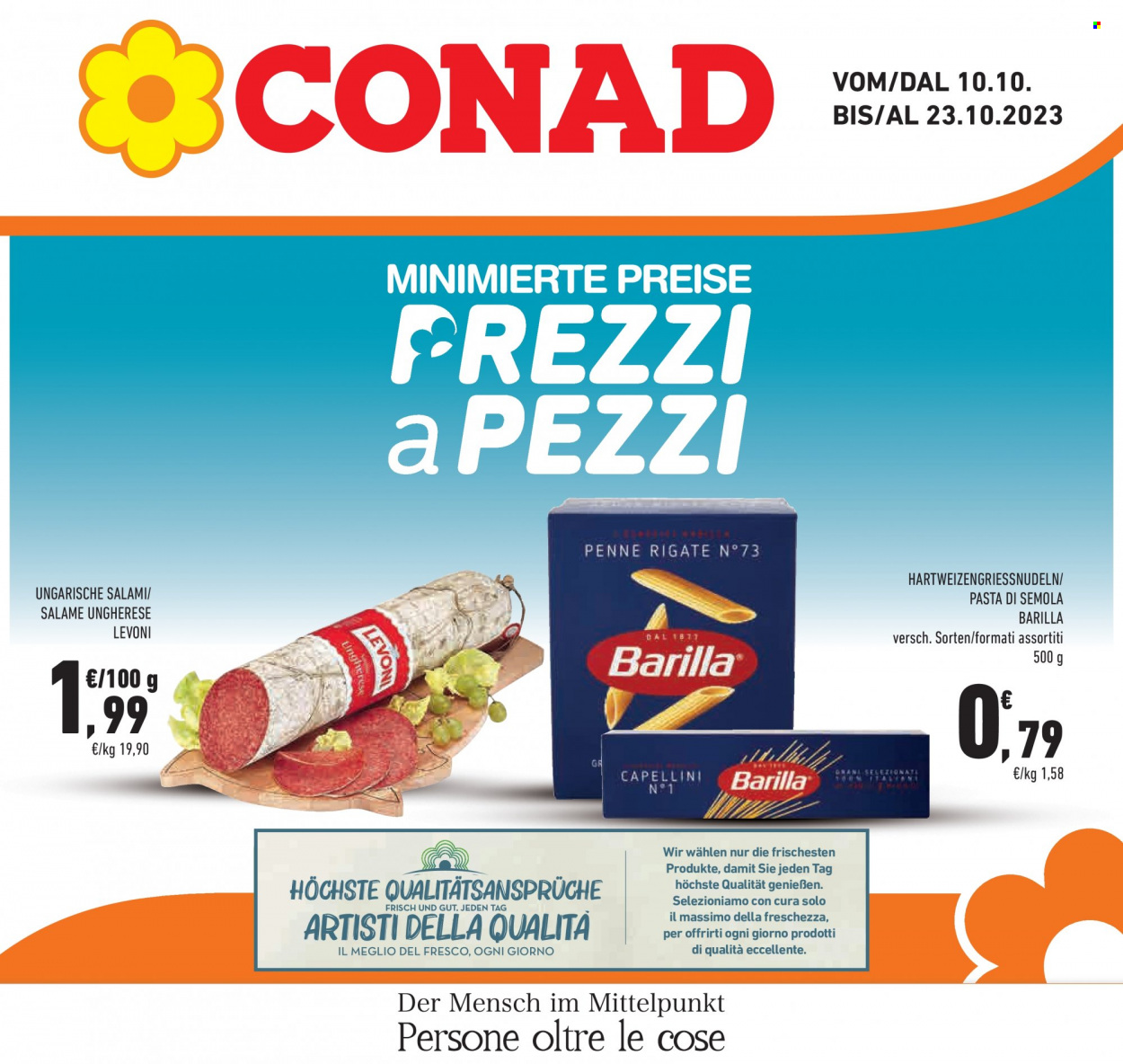 Volantino Conad - 10/10/2023 - 23/10/2023. Pagina 1
