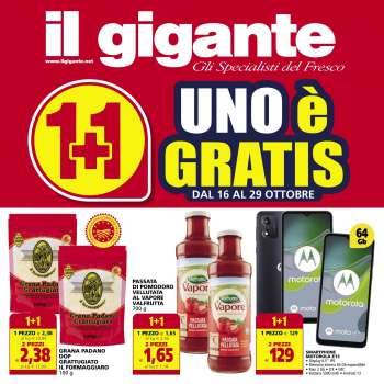 Volantino Il Gigante - 16/10/2023 - 29/10/2023.