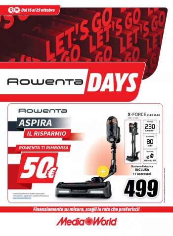 Volantino MediaWorld - 16/10/2023 - 29/10/2023.