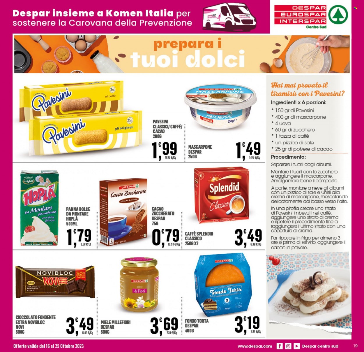 Volantino Eurospar - 16/10/2023 - 25/10/2023. Pagina 19